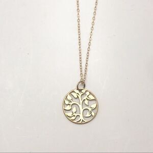 Naked Hanger Tree of Life totem necklace, gold.